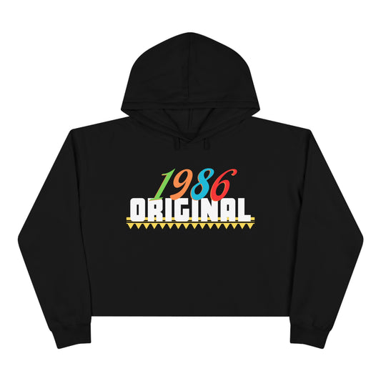 “1986” Crop Hoodie