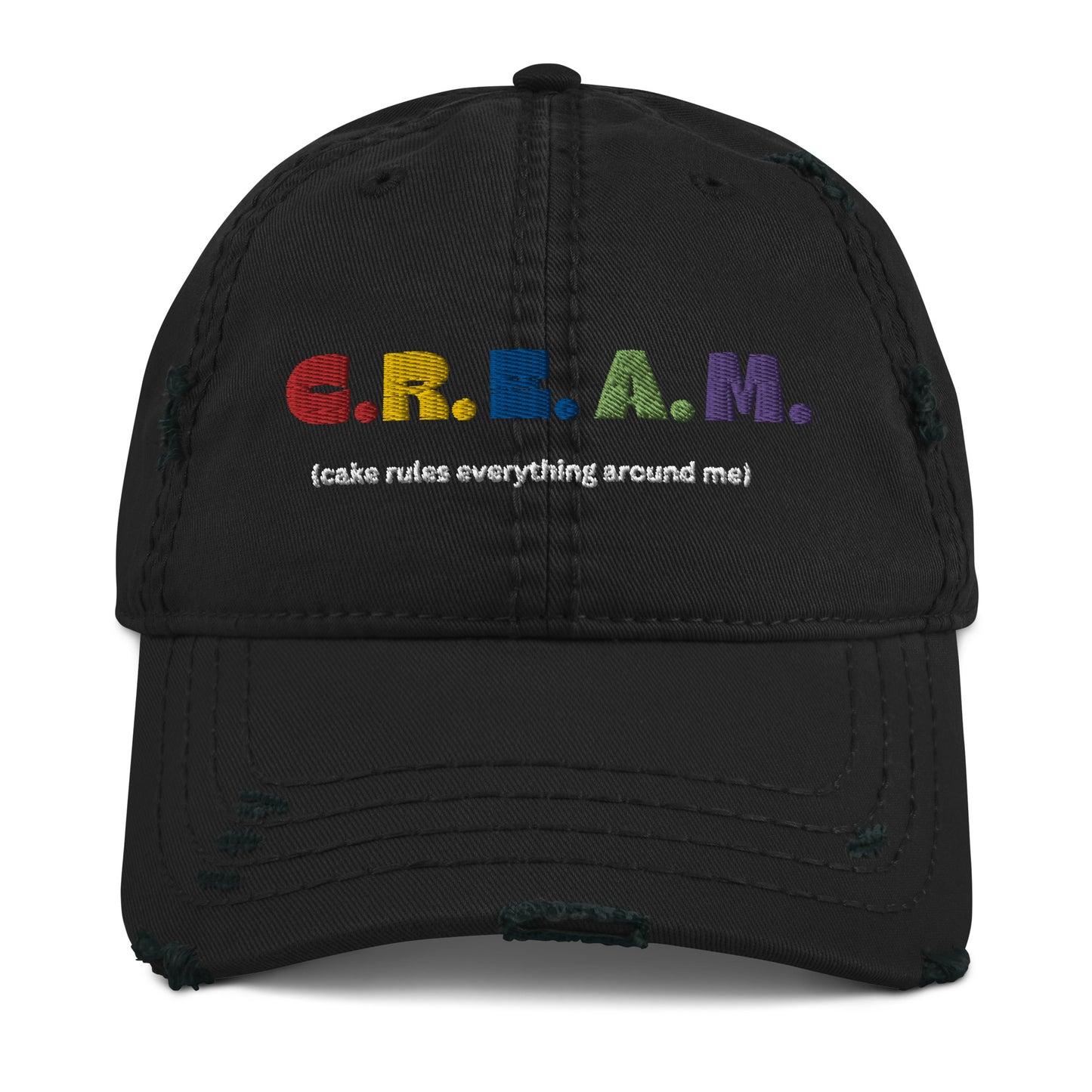 "CREAM" - Distressed Dad Hat